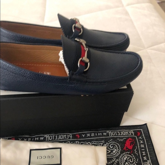 Blue Gucci Loafers size 10 European size 11 US - Picture 3 of 5